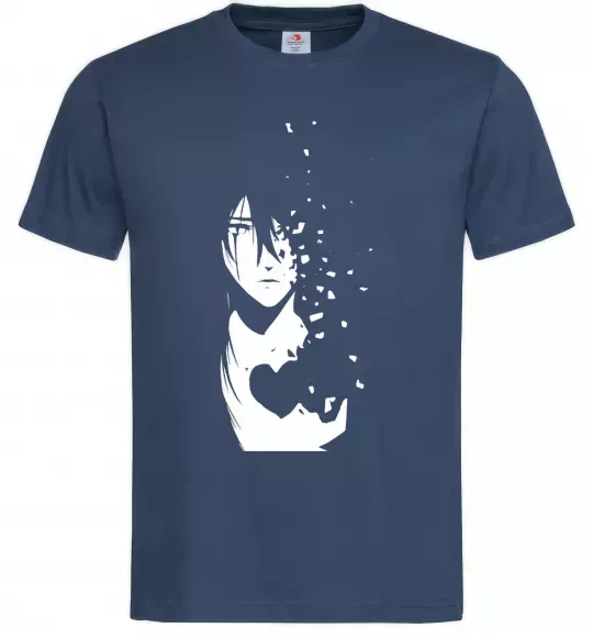 Чоловіча футболка Anime boy without heart Темно-синій фото