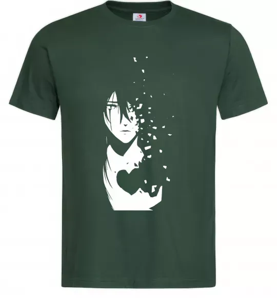 Чоловіча футболка Anime boy without heart Темно-зелений фото