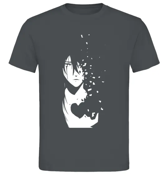 Чоловіча футболка Anime boy without heart Графіт фото
