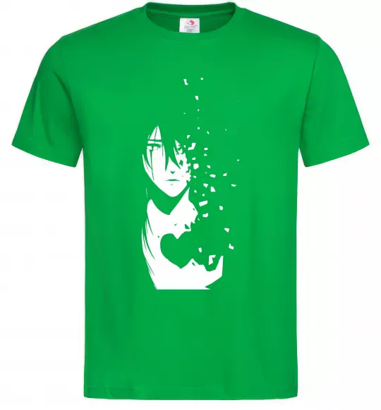 Чоловіча футболка Anime boy without heart Зелений фото