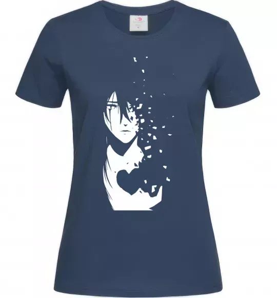 Женская футболка Anime boy without heart Темно-синий фото