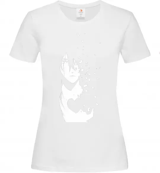 Женская футболка Anime boy without heart Белый фото