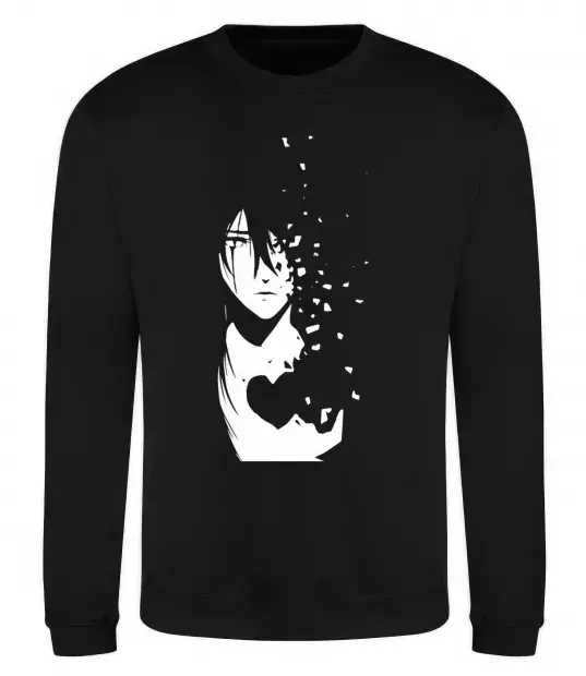 Свитшот Anime boy without heart Черный фото