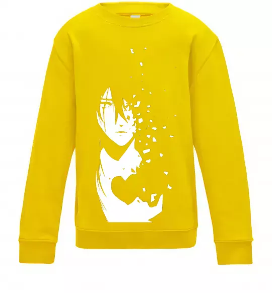 Дитячий світшот Anime boy without heart Сонячно жовтий фото