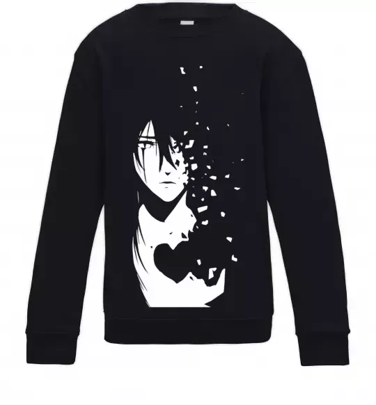 Дитячий світшот Anime boy without heart Чорний фото