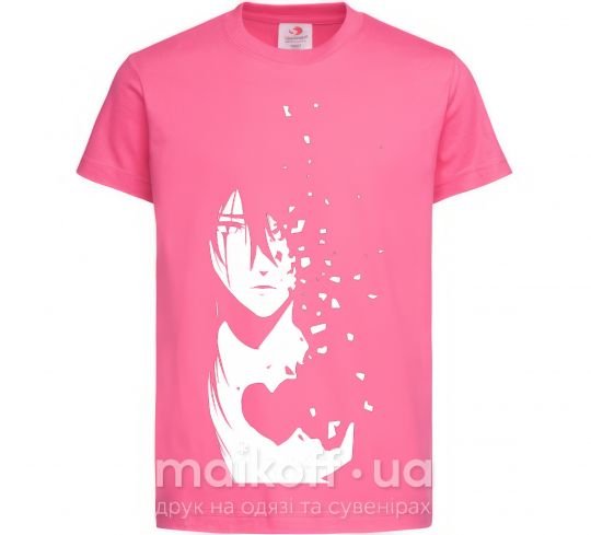 Детская футболка Anime boy without heart Ярко-розовый фото
