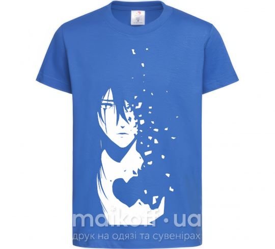 Детская футболка Anime boy without heart Ярко-синий фото