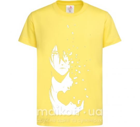 Дитяча футболка Anime boy without heart Лимонний фото