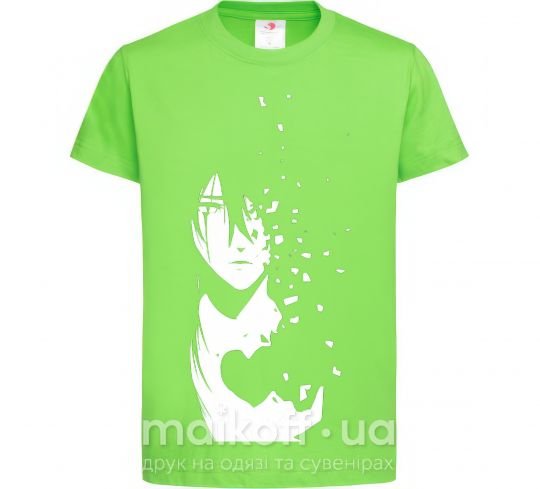 Детская футболка Anime boy without heart Лаймовый фото