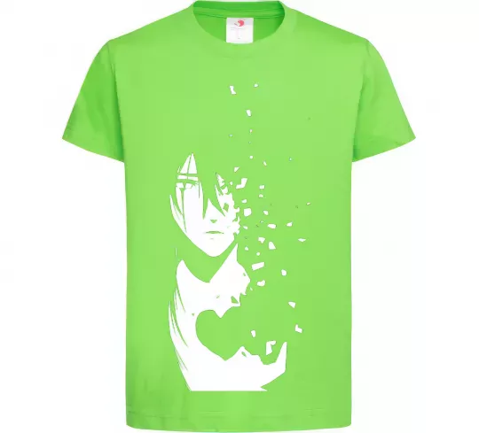 Детская футболка Anime boy without heart Лаймовый фото