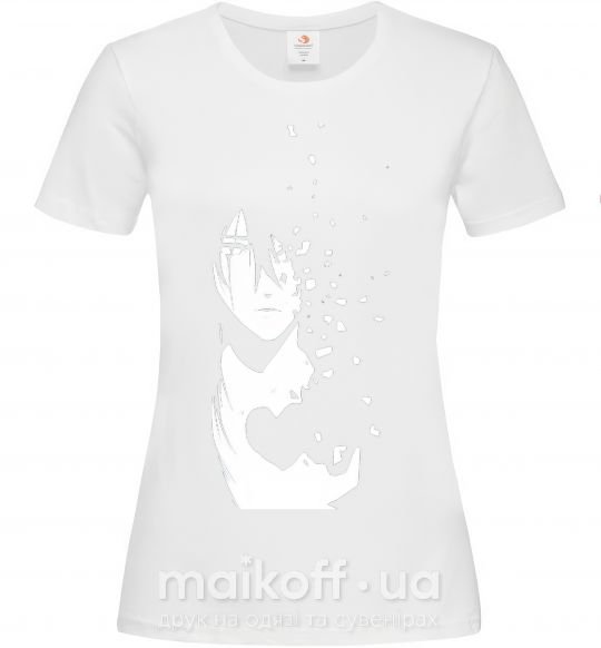 Жіноча футболка Anime boy without heart Білий фото