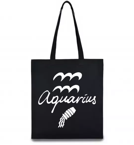 Эко-сумка Aquarius white Черный фото