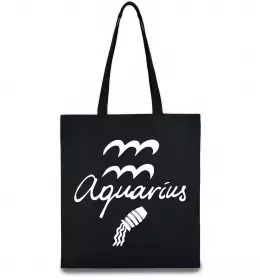 Эко-сумка Aquarius stars Черный фото