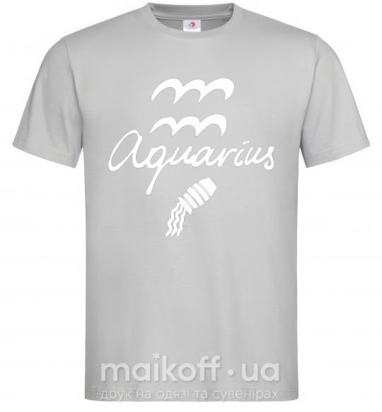 Мужская футболка Aquarius white Серый фото