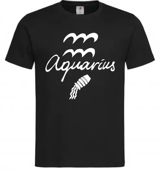 Чоловіча футболка Aquarius white Чорний фото