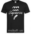 Мужская футболка Aquarius white Черный фото