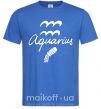Чоловіча футболка Aquarius white Яскраво-синій фото