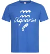 Чоловіча футболка Aquarius white Яскраво-синій фото