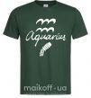 Мужская футболка Aquarius white Темно-зеленый фото