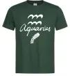 Чоловіча футболка Aquarius white Темно-зелений фото