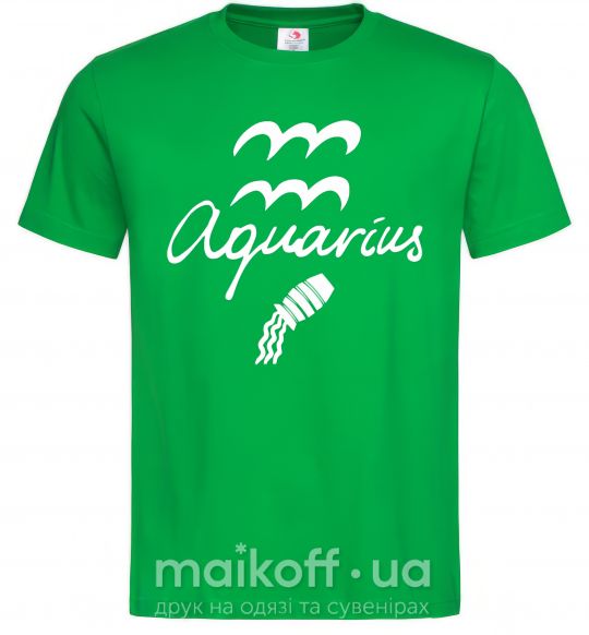 Мужская футболка Aquarius white Зеленый фото