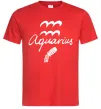Чоловіча футболка Aquarius white Червоний фото
