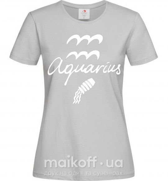 Женская футболка Aquarius white Серый фото