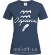 Жіноча футболка Aquarius white Темно-синій фото