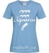 Жіноча футболка Aquarius white Блакитний фото