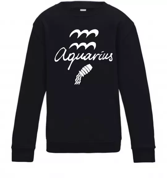 Детский Свитшот Aquarius white Черный фото