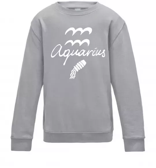Детский Свитшот Aquarius white Серый меланж фото