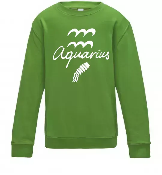 Детский Свитшот Aquarius white Лаймовый фото