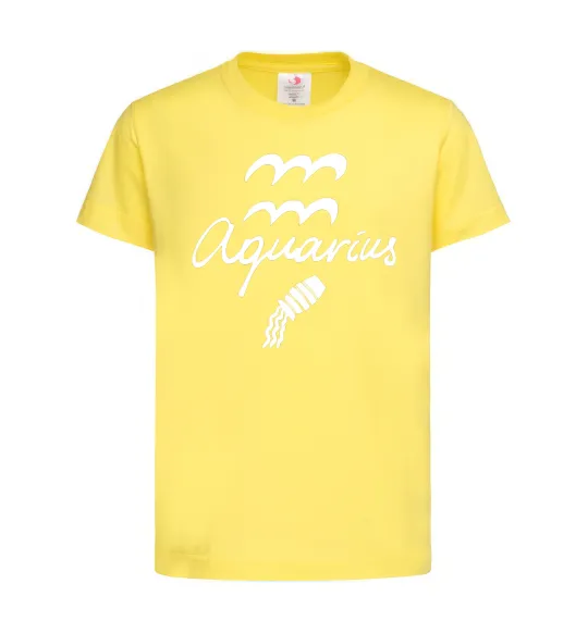 Детская футболка Aquarius white Лимонный фото