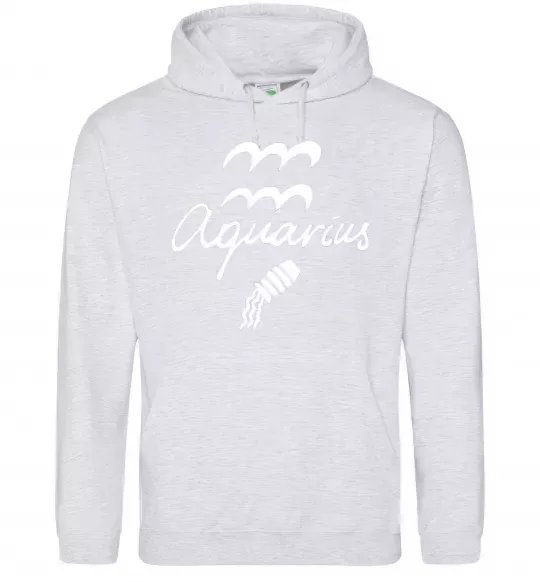 Жіноча толстовка (худі) Aquarius white Сірий меланж фото