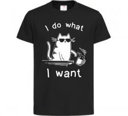 Дитяча футболка I do what i want cat