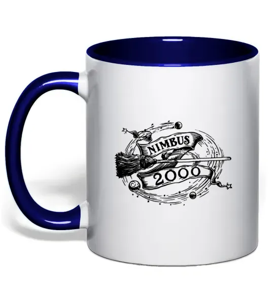 Чашка с цветной ручкой Nimbus 2000 Глубокий темно-синий фото