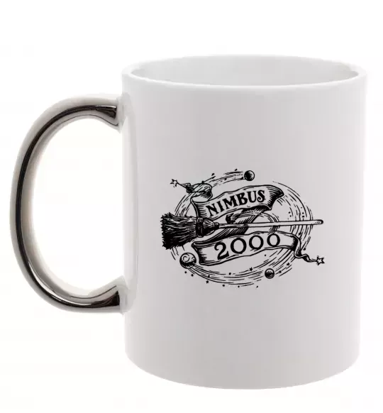 Чашка с цветной ручкой Nimbus 2000 Серебро фото