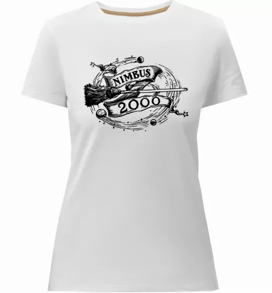 Жіноча преміум футболка Nimbus 2000 Білий фото