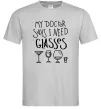 Мужская футболка I need some glasses Серый фото