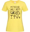 Женская футболка I need some glasses Лимонный Женская футболка I need some glasses Лимонный фото