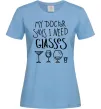 Женская футболка I need some glasses Голубой Женская футболка I need some glasses Голубой фото