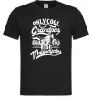 Мужская футболка Only cool grandpas ride motorcycles Черный фото