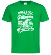 Мужская футболка Only cool grandpas ride motorcycles Зеленый фото