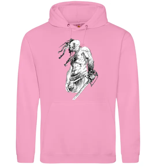 Чоловіча толстовка (худі) Козак з шаблею Рожевий фото