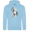 Чоловіча толстовка (худі) Козак з шаблею Блакитний фото