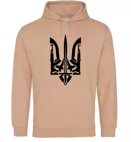 Мужская толстовка (худи) Герб зі зброї Песочный фото