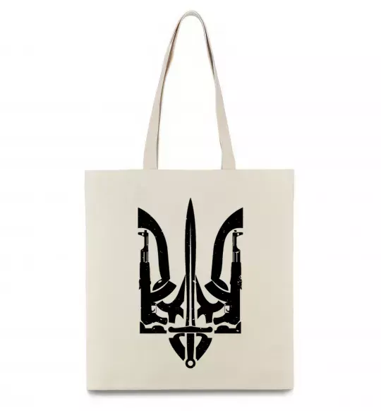 Еко-сумка Герб зі зброї Бежевий фото