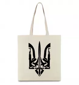Эко-сумка Герб зі зброї Бежевый фото