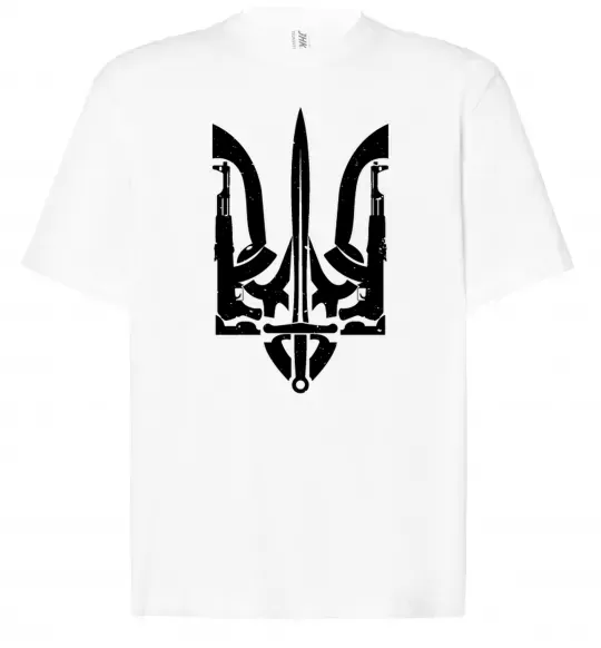 Футболка Оверсайз Герб зі зброї Белый фото
