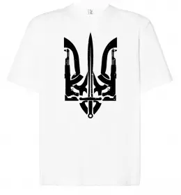 Футболка Оверсайз Герб - фарби Белый фото